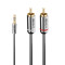 0.5m 3.5mm to Phono Audio Cable, Cromo Line