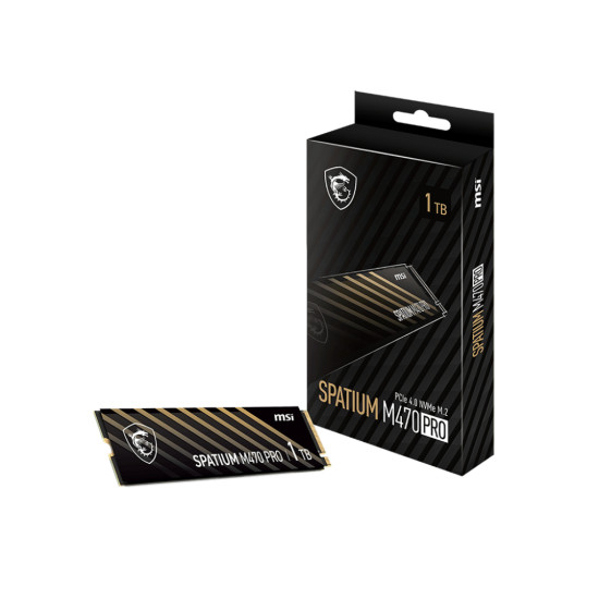 SSD|MSI|SPATIUM M470 PRO|1TB|M.2|PCIe Gen4|NVMe|3D NAND|Write speed 4500 MBytes/sec|Read speed 6000 MBytes/sec|2.15mm|TBW 320 TB|MTBF 150000 hours|S78-440L0J0-P83 SSD|MSI|SPATIUM M470 PRO|1TB|M.2|PCIe Gen4|NVMe|3D NAND|Write speed 4500 MBytes/sec|Read speed 6000 MBytes/sec|2.15mm|TBW 320 TB|MTBF 150000 hours|S78-440L0J0-P83
