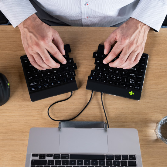 R-Go Tools Ergonomic keyboard R-Go Split Break v2 with break software, ergonomic split keyboard, QWERTY (UK), Wired, black R-Go Tools Ergonomic keyboard R-Go Split Break v2 with break software, ergonomic split keyboard, QWERTY (UK), Wired, black