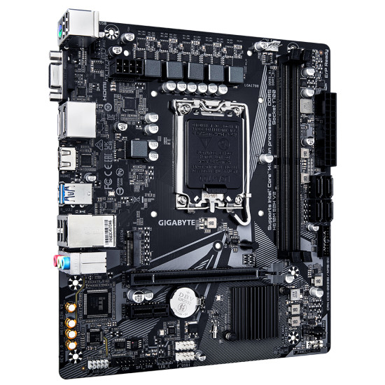 Mainboard|GIGABYTE|Intel H610|LGA1700|Micro-ATX|Memory DDR5|Memory slots 2|1xPCI-Express 3.0 1x|1xPCI-Express 4.0 16x|1xM.2|1x15pin D-sub|1xHDMI|2xDisplayPort|4xUSB 2.0|2xUSB 3.2|1xPS/2|1xRJ45|3xAudio port|H610MS2HV21.0 Mainboard|GIGABYTE|Intel H610|LGA1700|Micro-ATX|Memory DDR5|Memory slots 2|1xPCI-Express 3.0 1x|1xPCI-Express 4.0 16x|1xM.2|1x15pin D-sub|1xHDMI|2xDisplayPort|4xUSB 2.0|2xUSB 3.2|1xPS/2|1xRJ45|3xAudio port|H610MS2HV21.0