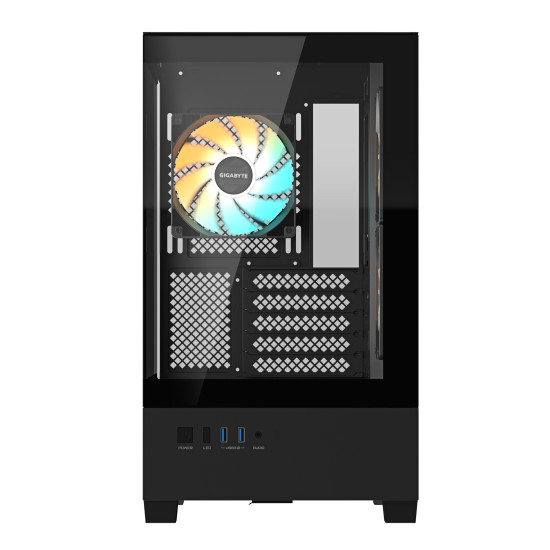 C201 PANORAMIC PC Case - Mid Tower, m-ATX, 360mm radiator support, 3 Pre-installed Fans, USB 3.0, Support RGB Fusion