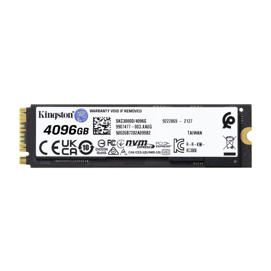 Kingston Technology 4096G KC3000 M.2 2280 NVMe SSD Kingston Technology 4096G KC3000 M.2 2280 NVMe SSD