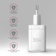 MOBILE CHARGER WALL USB-C 30W/1PORT WHITE ACU-PD30W AXAGON MOBILE CHARGER WALL USB-C 30W/1PORT WHITE ACU-PD30W AXAGON