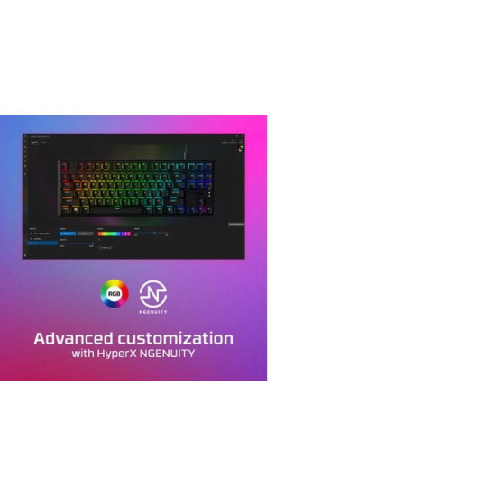 HyperX Alloy Origins Core - Mechanical Gaming Keyboard - HX Aqua (US Layout) (HX-KB7AQX-US) HyperX Alloy Origins Core - Mechanical Gaming Keyboard - HX Aqua (US Layout) (HX-KB7AQX-US)