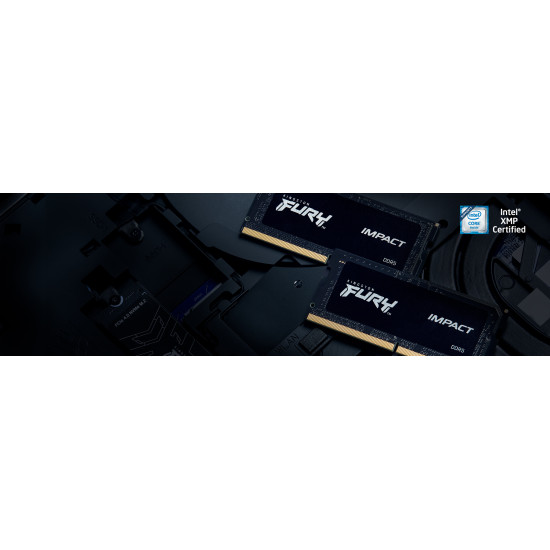 64GB 5600MT/s DDR5 CL40 SODIMM (Kit of 2) FURY Impact PnP 64GB 5600MT/s DDR5 CL40 SODIMM (Kit of 2) FURY Impact PnP