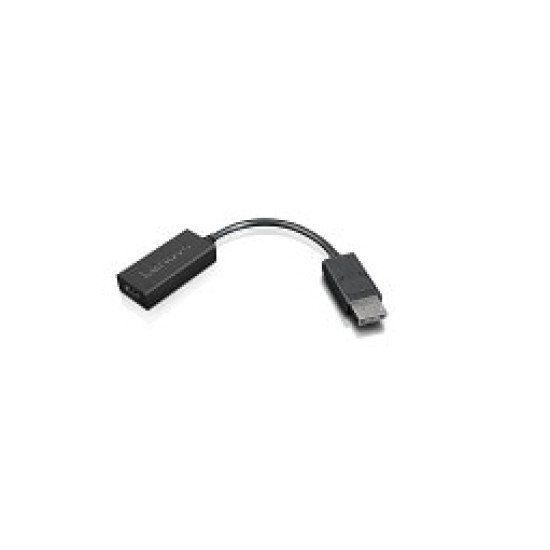 Lenovo 4X90R61023 video cable adapter 0.225 m DisplayPort HDMI Type A (Standard) Black Lenovo 4X90R61023 video cable adapter 0.225 m DisplayPort HDMI Type A (Standard) Black