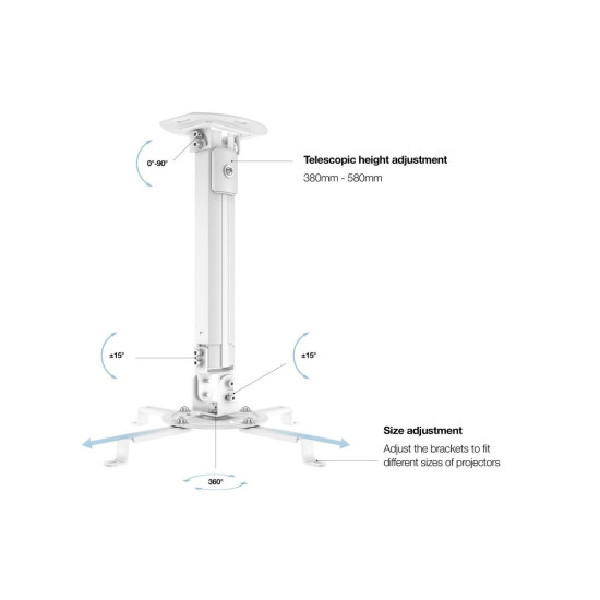 Multibrackets M Universal Projector Ceiling Mount I Multibrackets M Universal Projector Ceiling Mount I
