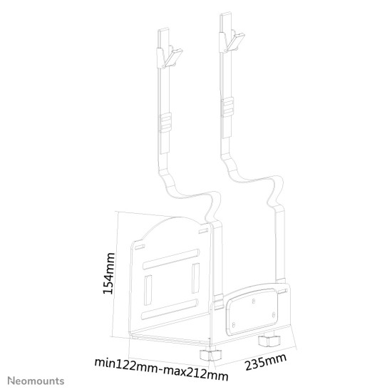Neomounts CPU-W100BLACK CPU holder - max 10 kg - universal