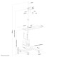 NEWSTAR MOBILE WORKPLACE FLOOR STAND (MONITOR, KEYBOARD/MOUSE & PC) 10-32" BLACK