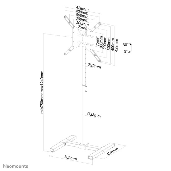 Neomounts floor stand