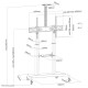 TV SET ACC FLOOR STAND BLACK/PLASMA-M1950E NEOMOUNTS