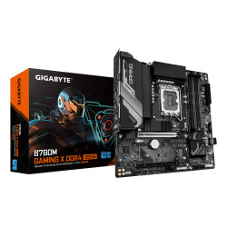 B760M GAMING X DDR4 GEN5 Motherboard - Supports 14th Gen. Intel Core CPUs, 8+1+1 phases VRM, up to 3200MHz DDR4, 2xPCIe 4.0 M.2, 2.5 GbE LAN, USB 3.2 Gen 1