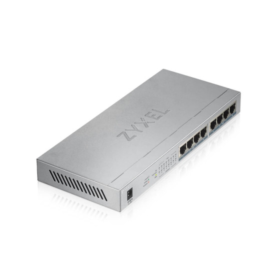 Zyxel GS1008HP Unmanaged Gigabit Ethernet (10/100/1000) Power over Ethernet (PoE) Grey Zyxel GS1008HP Unmanaged Gigabit Ethernet (10/100/1000) Power over Ethernet (PoE) Grey