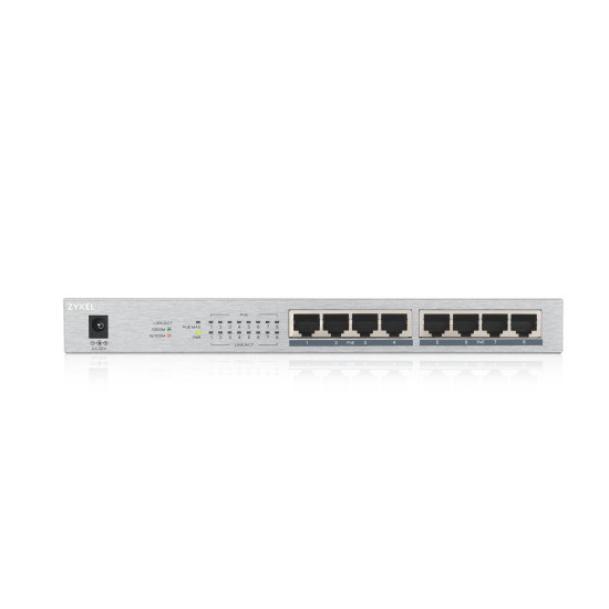 Zyxel GS1008HP Unmanaged Gigabit Ethernet (10/100/1000) Power over Ethernet (PoE) Grey Zyxel GS1008HP Unmanaged Gigabit Ethernet (10/100/1000) Power over Ethernet (PoE) Grey