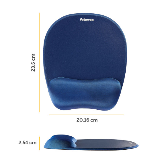 Memory Foam Mouse Pad/Wrist Rest Sapphire Memory Foam Mouse Pad/Wrist Rest Sapphire