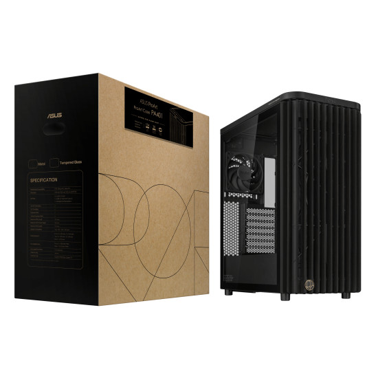 Case|ASUS|ProArt PA401 Wood Edition - Tempered Glass Panel|MidiTower|Case product features Transparent panel|Not included|ATX|Colour Black|PROARTPA401WOODTGPWM Case|ASUS|ProArt PA401 Wood Edition - Tempered Glass Panel|MidiTower|Case product features Transparent panel|Not included|ATX|Colour Black|PROARTPA401WOODTGPWM