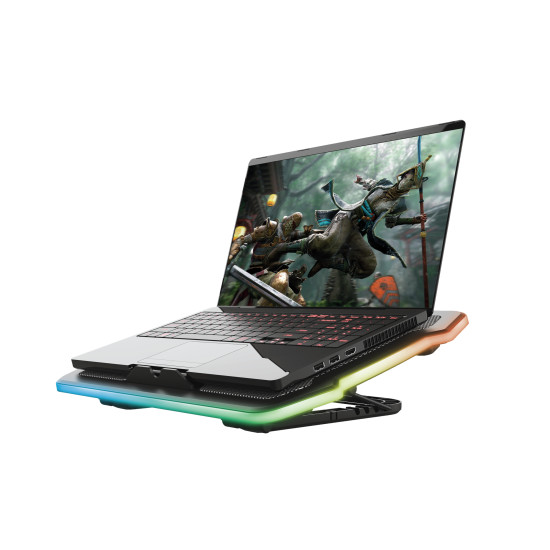 Trust GXT 1126 Aura laptop cooling pad 43.2 cm (17") 700 RPM Black