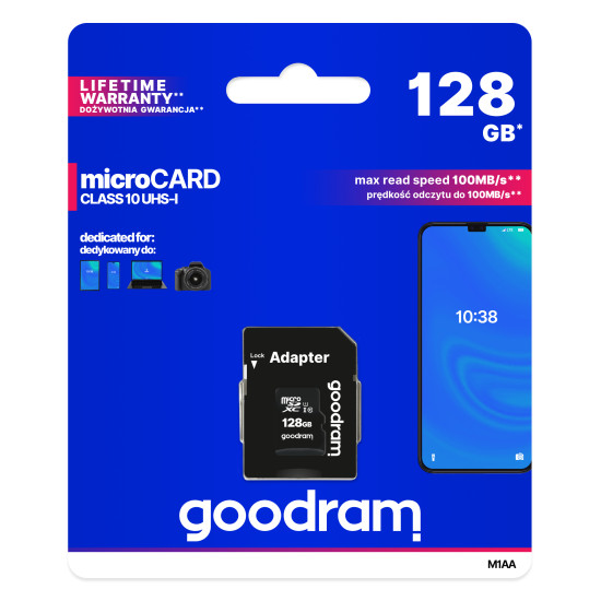 Goodram M1AA 128 GB MicroSDXC UHS-I Class 10