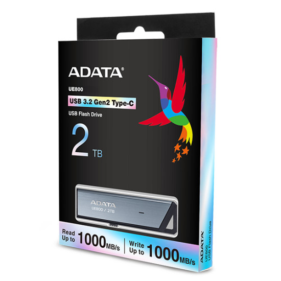 ADATA AELI-UE800-2T-CSG USB flash drive 2 TB USB Type-C 3.2 Gen 2 (3.1 Gen 2) Silver ADATA AELI-UE800-2T-CSG USB flash drive 2 TB USB Type-C 3.2 Gen 2 (3.1 Gen 2) Silver