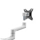 NEOMOUNTS SCREEN DESK MOUNT FOR TWO MONITORS, WHITE (CLAMP+GROMMET)