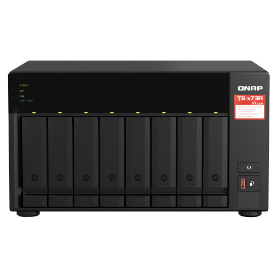 QNAP TS-873A NAS Tower Ryzen Embedded V1500B 8 GB DDR4 0 TB QNAP Turbo System Black QNAP TS-873A NAS Tower Ryzen Embedded V1500B 8 GB DDR4 0 TB QNAP Turbo System Black