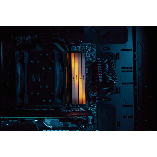 Kingston Technology FURY 16GB 3200MT/s DDR4 CL16 DIMM (Kit of 2) Renegade RGB Kingston Technology FURY 16GB 3200MT/s DDR4 CL16 DIMM (Kit of 2) Renegade RGB