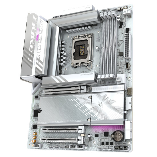 GIGABYTE B860 AORUS ELITE WIFI7 ICE Motherboard - Intel Core Ultra Series CPUs, 14+1+2+1 Phases VRM, up to 9200MHz DDR5, 1xPCIe 5.0 + 2xPCIe 4.0 M.2, 2.5GbE LAN, WIFI 7, USB 4 GIGABYTE B860 AORUS ELITE WIFI7 ICE Motherboard - Intel Core Ultra Series CPUs, 14+1+2+1 Phases VRM, up to 9200MHz DDR5, 1xPCIe 5.0 + 2xPCIe 4.0 M.2, 2.5GbE LAN, WIFI 7, USB 4