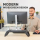 Fellowes Computer Monitor Stand with 3 Height Adjustments - Hana LT Monitor Riser - Ergonomic Adjustable Monitor Stand for Computers - Max Weight 22.6KG - Black Fellowes Computer Monitor Stand with 3 Height Adjustments - Hana LT Monitor Riser - Ergonomic Adjustable Monitor Stand for Computers - Max Weight 22.6KG - Black