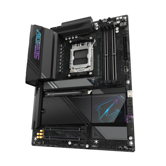 Mainboard|GIGABYTE|AMD X870E|SAM5|ATX|Memory DDR5|Memory slots 4|1xPCI-Express 3.0 4x|1xPCI-Express 4.0 4x |1xPCI-Express 5.0 16x|4xM.2|1xHDMI|2xUSB 2.0|7xUSB 3.2|2xUSB-C|1xOptical S/PDIF|1xRJ45|2xAudio port|X870EAORUSPRO1.1 Mainboard|GIGABYTE|AMD X870E|SAM5|ATX|Memory DDR5|Memory slots 4|1xPCI-Express 3.0 4x|1xPCI-Express 4.0 4x |1xPCI-Express 5.0 16x|4xM.2|1xHDMI|2xUSB 2.0|7xUSB 3.2|2xUSB-C|1xOptical S/PDIF|1xRJ45|2xAudio port|X870EAORUSPRO1.1