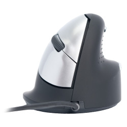 Ergonomic mouse R-Go HE Break with break software, large (hand size ≥ 185 mm), right-handed, Wired, black