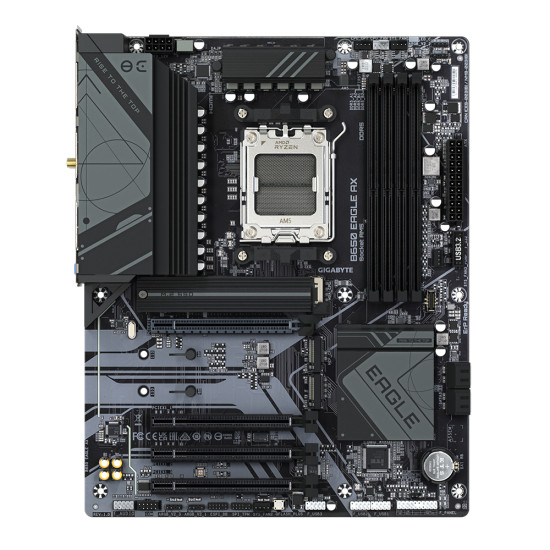 Mainboard|GIGABYTE|AMD B650|SAM5|ATX|Memory DDR5|Memory slots 4|1xPCI-Express 16x|3xPCI-Express 3.0 16x|3xM.2|2xHDMI|1xDisplayPort|6xUSB 2.0|2xUSB 3.2|1xUSB-C|1xRJ45|3xAudio port|B650EAGLEAX1.1 Mainboard|GIGABYTE|AMD B650|SAM5|ATX|Memory DDR5|Memory slots 4|1xPCI-Express 16x|3xPCI-Express 3.0 16x|3xM.2|2xHDMI|1xDisplayPort|6xUSB 2.0|2xUSB 3.2|1xUSB-C|1xRJ45|3xAudio port|B650EAGLEAX1.1