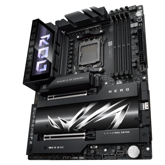 Mainboard|ASUS|AMD X870E|SAM5|ATX|Memory DDR5|Memory slots 4|2xPCI-Express 4.0 16x|2xPCI-Express 5.0 16x|4xM.2|1xHDMI|1xAudio-In|1xAudio-Out|6xUSB 3.2|2xUSB-C|2xUSB4|1xOptical S/PDIF|1xRJ45|ROGCROSSHAIRX870EHERO Mainboard|ASUS|AMD X870E|SAM5|ATX|Memory DDR5|Memory slots 4|2xPCI-Express 4.0 16x|2xPCI-Express 5.0 16x|4xM.2|1xHDMI|1xAudio-In|1xAudio-Out|6xUSB 3.2|2xUSB-C|2xUSB4|1xOptical S/PDIF|1xRJ45|ROGCROSSHAIRX870EHERO