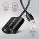Axagon ADA-12 USB 2.0 Stereo Audio Mini-Adapter 15 cm Kabellänge - Kabel - Audio/Multimedia 2.0 channels Axagon ADA-12 USB 2.0 Stereo Audio Mini-Adapter 15 cm Kabellänge - Kabel - Audio/Multimedia 2.0 channels