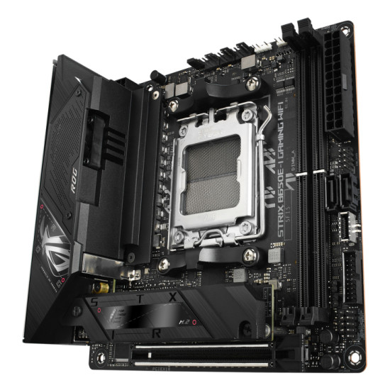 Mainboard|ASUS|AMD B650|SAM5|Mini-ITX|Memory DDR5|Memory slots 2|1xPCI-Express 5.0 16x|2xM.2|1xHDMI|2xAudio-In|1xAudio-Out|2xUSB 2.0|4xUSB 3.2|2xUSB-C|1xOptical S/PDIF|1xRJ45|2xRF-Out|STRIXB650E-IGAMINGWIFI Mainboard|ASUS|AMD B650|SAM5|Mini-ITX|Memory DDR5|Memory slots 2|1xPCI-Express 5.0 16x|2xM.2|1xHDMI|2xAudio-In|1xAudio-Out|2xUSB 2.0|4xUSB 3.2|2xUSB-C|1xOptical S/PDIF|1xRJ45|2xRF-Out|STRIXB650E-IGAMINGWIFI