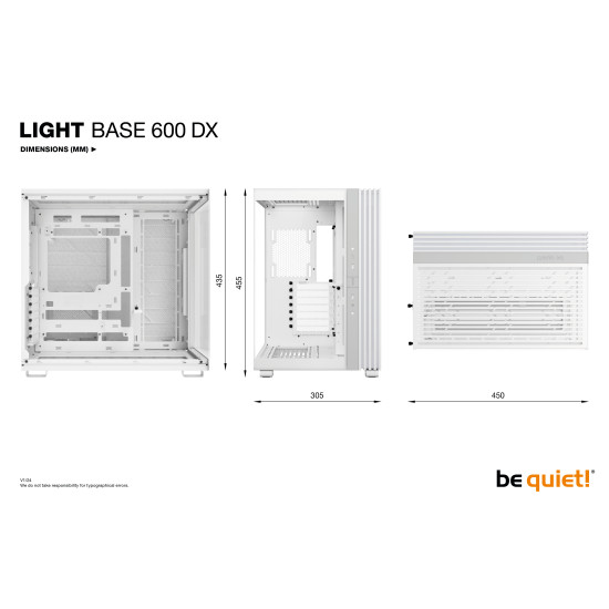 be quiet! LIGHT BASE 600 DX White Midi Tower be quiet! LIGHT BASE 600 DX White Midi Tower