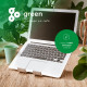Laptop and tablet stand R-Go Treepod, ergonomic and modular, adjustable, biobased