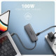 HMC-5H8K USB 5Gbps hub 2x USB-A USB-C HDMI 8k/30Hz PD 100W kabel USB-C