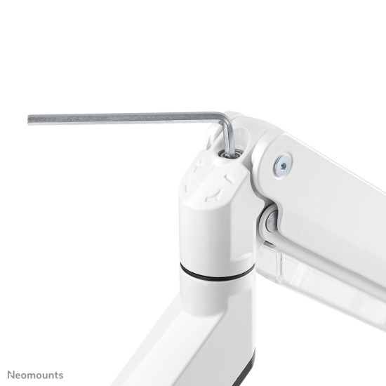 Neomounts NM-D775DXWHITE Monitor arm 10-32" - gas spring - Topfix - 180°-stop
