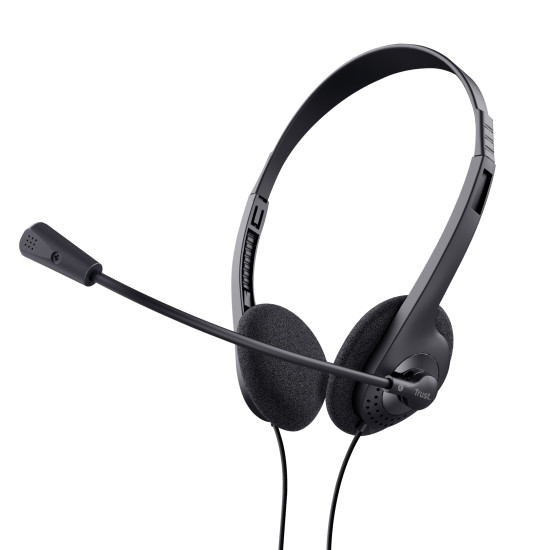 Trust 24659 headphones/headset Wired Head-band Calls/Music Black Trust 24659 headphones/headset Wired Head-band Calls/Music Black