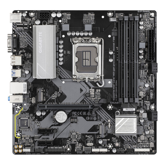 Mainboard|GIGABYTE|Intel B760 Express|LGA1700|Micro-ATX|Memory DDR4|Memory slots 4|2xPCI-Express 3.0 1x|1xPCI-Express 4.0 16x|2xM.2|1x15pin D-sub|1xHDMI|1xDisplayPort|6xUSB 2.0|5xUSB 3.2|1xUSB-C|1xPS/2|1xRJ45|3xAudio port|B760MD3HPDDR4
