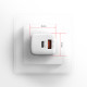 Axagon ACU-PQ30W Ladegerät QC3.0.4.0/AFC/FCP/PPS/Apple+ PD USB-C 30W - weiß - USB Typ C Mobile phone, Smartphone, Smartwatch, Tablet, Universal White AC Fast charging Indoor Axagon ACU-PQ30W Ladegerät QC3.0.4.0/AFC/FCP/PPS/Apple+ PD USB-C 30W - weiß - USB Typ C Mobile phone, Smartphone, Smartwatch, Tablet, Universal White AC Fast charging Indoor