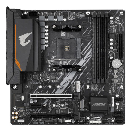 Mainboard|GIGABYTE|AMD B550|SAM4|Micro-ATX|Memory DDR4|Memory slots 4|1xPCI-Express 3.0 1x|1xPCI-Express 3.0 4x|1xPCI-Express 4.0 16x|2xM.2|1xDVI-D|1xHDMI|2xAudio-In|1xAudio-Out|4xUSB 2.0|4xUSB 3.2|1xPS/2|1xRJ45|B550MAORUSELITE1.3 Mainboard|GIGABYTE|AMD B550|SAM4|Micro-ATX|Memory DDR4|Memory slots 4|1xPCI-Express 3.0 1x|1xPCI-Express 3.0 4x|1xPCI-Express 4.0 16x|2xM.2|1xDVI-D|1xHDMI|2xAudio-In|1xAudio-Out|4xUSB 2.0|4xUSB 3.2|1xPS/2|1xRJ45|B550MAORUSELITE1.3