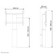 Neomounts PLASMA-W2250BLACK TV floor stand 42-100" - wall - motorised