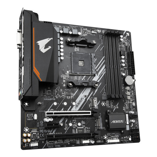 Mainboard|GIGABYTE|AMD B550|SAM4|Micro-ATX|Memory DDR4|Memory slots 4|1xPCI-Express 3.0 1x|1xPCI-Express 3.0 4x|1xPCI-Express 4.0 16x|2xM.2|1xDVI-D|1xHDMI|2xAudio-In|1xAudio-Out|4xUSB 2.0|4xUSB 3.2|1xPS/2|1xRJ45|B550MAORUSELITE1.3 Mainboard|GIGABYTE|AMD B550|SAM4|Micro-ATX|Memory DDR4|Memory slots 4|1xPCI-Express 3.0 1x|1xPCI-Express 3.0 4x|1xPCI-Express 4.0 16x|2xM.2|1xDVI-D|1xHDMI|2xAudio-In|1xAudio-Out|4xUSB 2.0|4xUSB 3.2|1xPS/2|1xRJ45|B550MAORUSELITE1.3