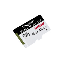 Kingston 64GB microSDXC Endurance 95R/30W C10 A1 UHS-I Card Only