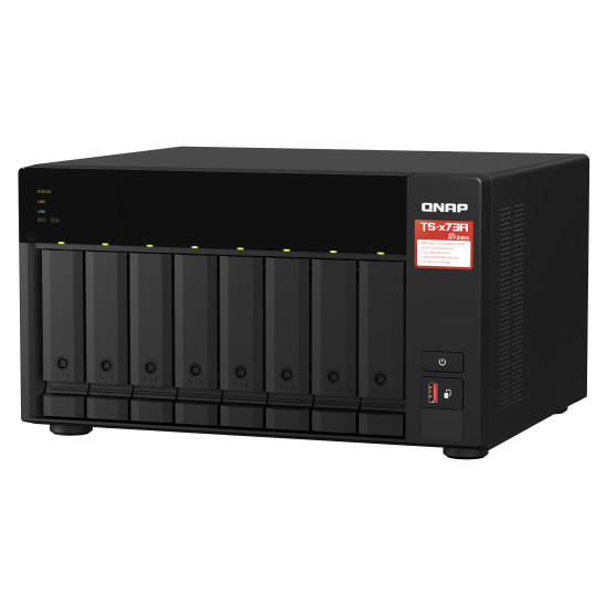 QNAP TS-873A NAS Tower Ryzen Embedded V1500B 8 GB DDR4 0 TB QNAP Turbo System Black QNAP TS-873A NAS Tower Ryzen Embedded V1500B 8 GB DDR4 0 TB QNAP Turbo System Black