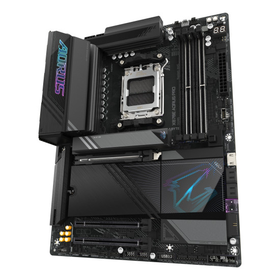 Mainboard|GIGABYTE|AMD X870E|SAM5|ATX|Memory DDR5|Memory slots 4|1xPCI-Express 3.0 4x|1xPCI-Express 4.0 4x |1xPCI-Express 5.0 16x|4xM.2|1xHDMI|2xUSB 2.0|7xUSB 3.2|2xUSB-C|1xOptical S/PDIF|1xRJ45|2xAudio port|X870EAORUSPRO1.1 Mainboard|GIGABYTE|AMD X870E|SAM5|ATX|Memory DDR5|Memory slots 4|1xPCI-Express 3.0 4x|1xPCI-Express 4.0 4x |1xPCI-Express 5.0 16x|4xM.2|1xHDMI|2xUSB 2.0|7xUSB 3.2|2xUSB-C|1xOptical S/PDIF|1xRJ45|2xAudio port|X870EAORUSPRO1.1