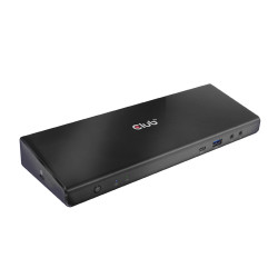 The CSV-1562 is an USB3.2 Gen1 Type-C Universal Triple 4K30Hz Charging Docking Station and is DisplayLink® Certified. The Universal Charging Dock