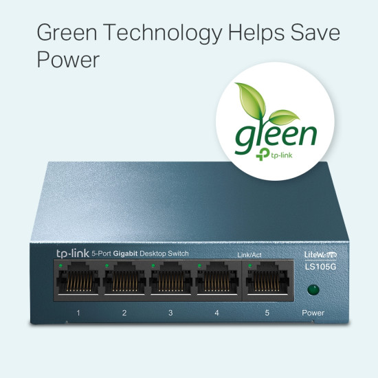 TP-Link 5-Port 10/100/1000Mbps Desktop Network Switch TP-Link 5-Port 10/100/1000Mbps Desktop Network Switch