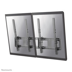 NEWSTAR FLAT SCREEN WALL MOUNT FOR MENU BOARD - 2 SCREENS - PORTRAIT 40-50" BLACK